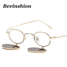 Load image into Gallery viewer, Personality Small Glasses 2023 Round Flip Sunglasses Women Hip-hop Style Punk Four Lens