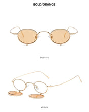 Load image into Gallery viewer, Personality Small Glasses 2023 Round Flip Sunglasses Women Hip-hop Style Punk Four Lens