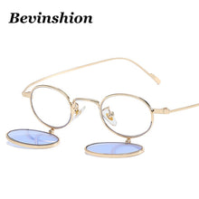 Load image into Gallery viewer, Personality Small Glasses 2023 Round Flip Sunglasses Women Hip-hop Style Punk Four Lens