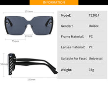 Load image into Gallery viewer, Personality Sunglasses Frameless One-piece Sunglasses Female 2023 Personality Street Shooting Men Women Glasses UV400