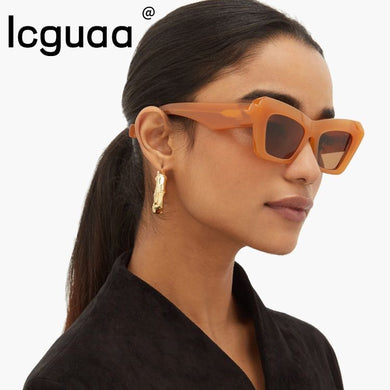 Personality Tortoise Women Sunglasses UV400 2023 OEM Cat Eyes Brand Designer Sun Glasses Women Oculos