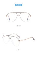 Load image into Gallery viewer, Pilot Blue Light Goggles Men TR90 Optical Glasses Frame Anti Blue Ray Eyewear Women Ultralight Clear Lens Mtopia Glasses
