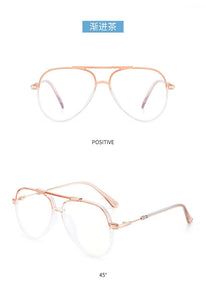 Pilot Blue Light Goggles Men TR90 Optical Glasses Frame Anti Blue Ray Eyewear Women Ultralight Clear Lens Mtopia Glasses
