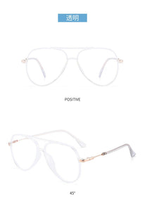 Pilot Blue Light Goggles Men TR90 Optical Glasses Frame Anti Blue Ray Eyewear Women Ultralight Clear Lens Mtopia Glasses