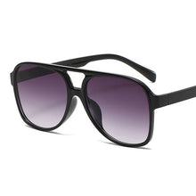 Load image into Gallery viewer, Pilot Oversized Sunglasses Women Personality Double Bridges Sun Glasses Female Retro Leopard Orange Mirror Eyewear