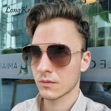 Carica l'immagine nel visualizzatore di Gallery, Pilot Sunglasses Men Women  Sun Glasses Cool Mirror Vintage Oval Driving Glasses Lady Gradient Shades Gafas De Sol