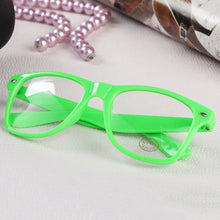 Load image into Gallery viewer, Plain Mirror Eyeglasses Eye Glasses Spectacle Flat Clear Len Geek Nerd Glasses Full Frame Eyewear 16 Colors