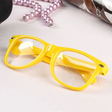 Load image into Gallery viewer, Plain Mirror Eyeglasses Eye Glasses Spectacle Flat Clear Len Geek Nerd Glasses Full Frame Eyewear 16 Colors