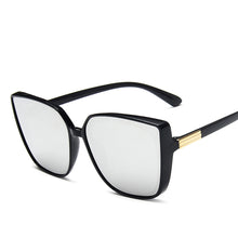 Load image into Gallery viewer, Plastic Cat Eye Women Oversized Sunglasses Brand Designer Vintage Retro Mirror Sun Glasses For Female UV400 Oculos