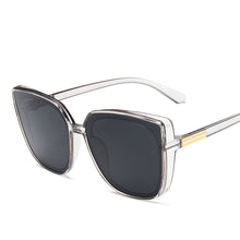 Load image into Gallery viewer, Plastic Cat Eye Women Oversized Sunglasses Brand Designer Vintage Retro Mirror Sun Glasses For Female UV400 Oculos