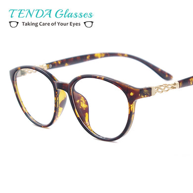 Plastic Designer Oval Spectacle Frames Prescription Eyeglass Frames For Women For Myopia Reading Lenses