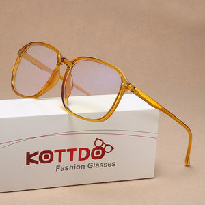 Plastic Oversized Eyeglasses Women Anti Blue Ray Optical Glasses Frame Spectacle Clear Computer Eye Glasses For Men