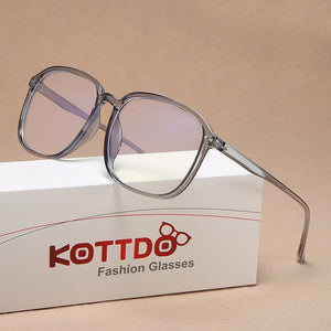 Plastic Oversized Eyeglasses Women Anti Blue Ray Optical Glasses Frame Spectacle Clear Computer Eye Glasses For Men