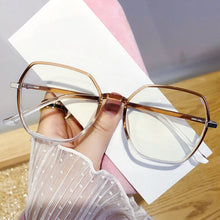 Carica l&#39;immagine nel visualizzatore di Gallery, Occhiali da vista in plastica Occhiali da vista da donna Montature retrò Luce blu Okulary Occhiali con lenti trasparenti Occhiali da vista con montatura per occhiali quadrati