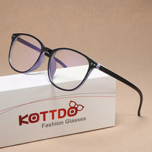 Load image into Gallery viewer, Plastic Vintage Eyeglasses Oval Blue Light Glasses Clear Computer Women Men Vintage Retro Anti Blue Ray Glasses Frame
