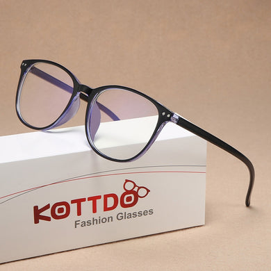 Plastic Vintage Eyeglasses Oval Myopia Blue Light Glasses Clear optical Computer Women Men Anti Blue Ray Glasses Frame