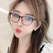 Load image into Gallery viewer, Plastic Vintage Eyeglasses Oval Myopia Blue Light Glasses Clear optical Computer Women Men Anti Blue Ray Glasses Frame