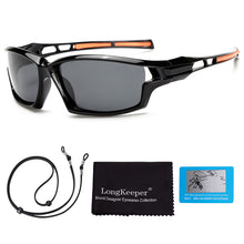 Load image into Gallery viewer, Polarized Fishing Sunglasses Men Women Square Frame Driving Sports Sun Glasses With Strap Eyewear Shades Goggles Gafas