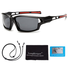 Load image into Gallery viewer, Polarized Fishing Sunglasses Men Women Square Frame Driving Sports Sun Glasses With Strap Eyewear Shades Goggles Gafas