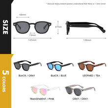 Load image into Gallery viewer, Polarized Sunglasses For Men 2023 Round Women&#39;s Glasses Rivet Eyeglass Trendy Shades Leopard Color lunettes de soleil