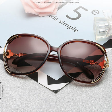 Polarized Sunglasses Ladies Design Brand Big Frame Gradient Sun Glasses Retro 2023