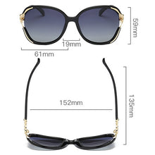Load image into Gallery viewer, Polarized Sunglasses Ladies Design Brand Big Frame Gradient Sun Glasses Retro 2023