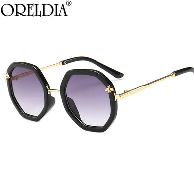 Polygon Metal Bee Children Sunglasses Decorative Lovely Kids Shade Eyewear Chit Irregular Shape Eyeglasses UV400