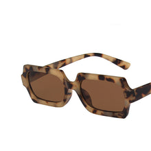 Load image into Gallery viewer, Polygon Small Rectangle Sunglasses Women Retro Candy Color Men Shades UV400 Square Leopard Gradient Sun Glasses