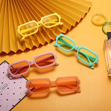 Load image into Gallery viewer, Polygon Small Rectangle Sunglasses Women Retro Candy Color Men Shades UV400 Square Leopard Gradient Sun Glasses