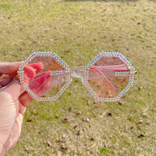 Carica l&#39;immagine nel visualizzatore di Gallery, Polygon Sunglasses Women Brand Designer Eyewear Sun Glasses Shiny Diamond Shades Female Retro Frame Glasses UV400
