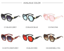 Load image into Gallery viewer, Polygonal Sunglasses Women  Brand Sun Glasses Personality Ladies Eyewears UV400 Goggles V-leg Glasses