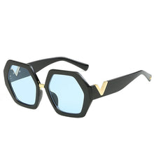 Load image into Gallery viewer, Polygonal Sunglasses Women  Brand Sun Glasses Personality Ladies Eyewears UV400 Goggles V-leg Glasses