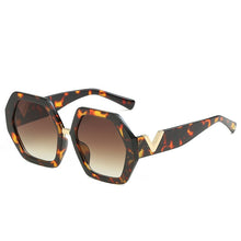 Load image into Gallery viewer, Polygonal Sunglasses Women  Brand Sun Glasses Personality Ladies Eyewears UV400 Goggles V-leg Glasses