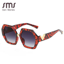Load image into Gallery viewer, Polygonal Sunglasses Women  Brand Sun Glasses Personality Ladies Eyewears UV400 Goggles V-leg Glasses