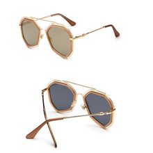 Load image into Gallery viewer, Polygonal sunglasses personality sunglasses European and American style man style sunglasses