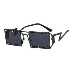 Load image into Gallery viewer, Popular Rimless Small Rectangle Sunglasses Women Men 2023 Shades Alloy Metal Punk Glasses UV400 Eyewear