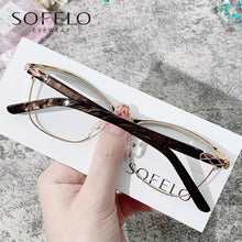 Load image into Gallery viewer, Prescription Eyeglasses Frame Female Myopia Optical Glasses Frame Women Red Stainless Steel Spectacles Frame Brand 2023