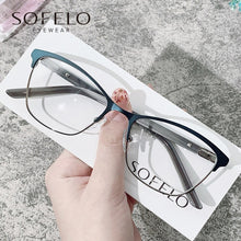 Load image into Gallery viewer, Prescription Eyeglasses Frame Female Myopia Optical Glasses Frame Women Red Stainless Steel Spectacles Frame Brand 2023