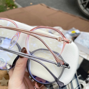 Prescription Frame Ultra Light Retro Round Frame Female  Glasses With Large Face