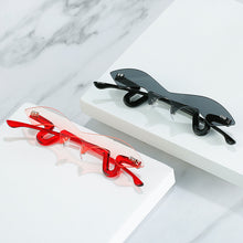 Load image into Gallery viewer, Punk Rimlesses Sunglasses Women Mne Bat Red Black Sun Glasses Ins Trend funny Eyewear Female Eyeglasses UV400 Oculos