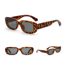 Carica l&#39;immagine nel visualizzatore di Gallery, Punk Sun Glasses Frame PC Lens AC Travel Sunglasses Retro Small Oval Sunglasses for Women