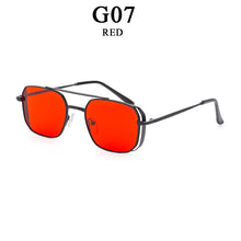 Load image into Gallery viewer, Punk Sunglasses For Men Red  Square Glasses Vogue Vintage Oculos De Sol Masculino Lunette De Soleil Homme Okulary