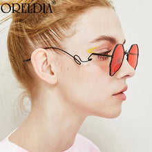 Load image into Gallery viewer, Punk Sunglasses Women Men Colorful Lens Sun Glasses Shades Eyewear Lady  Metal Frame Human Head Eyeglasses UV400