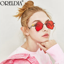 Load image into Gallery viewer, Punk Sunglasses Women Men Colorful Lens Sun Glasses Shades Eyewear Lady  Metal Frame Human Head Eyeglasses UV400