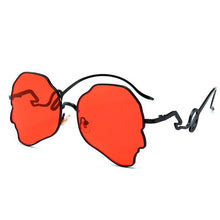 Load image into Gallery viewer, Punk Sunglasses Women Men Colorful Lens Sun Glasses Shades Eyewear Lady  Metal Frame Human Head Eyeglasses UV400