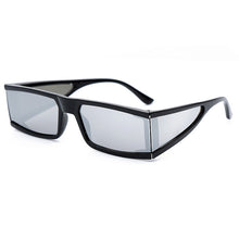 Load image into Gallery viewer, Rectangle Small Sunglasses Women  Brand Mirror Silver Black Clear Lens One Piece Punk Men Gafas Shades UV400