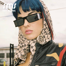 Load image into Gallery viewer, Rectangle Small Sunglasses Women  Brand Mirror Silver Black Clear Lens One Piece Punk Men Gafas Shades UV400