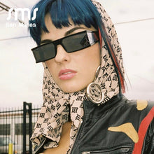 Load image into Gallery viewer, Rectangle Small Sunglasses Women  Brand Mirror Silver Black Clear Lens One Piece Punk Men Gafas Shades UV400