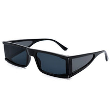 Load image into Gallery viewer, Rectangle Small Sunglasses Women  Brand Mirror Silver Black Clear Lens One Piece Punk Men Gafas Shades UV400
