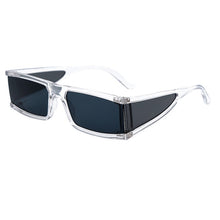 Load image into Gallery viewer, Rectangle Small Sunglasses Women  Brand Mirror Silver Black Clear Lens One Piece Punk Men Gafas Shades UV400